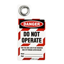 Lockout Tags: DO NOT OPERATE