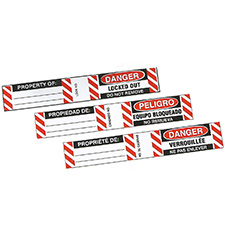 Steel Padlock Labels