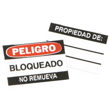 Aluminum Padlock Labels