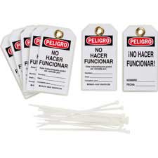 PELIGRO No Hacer Funcionar Lockout Tagout Tags
