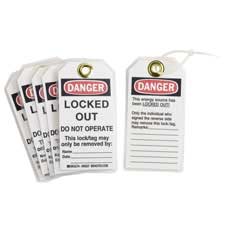 DANGER Locked Out Do Not Operate Lockout Tagout Tags