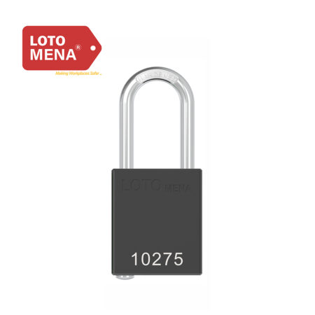 LOTO MENA ALUMINIUM PADLOCK- BLACK
