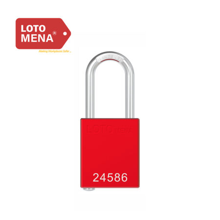 LOTO MENA ALUMINIUM PADLOCK- RED