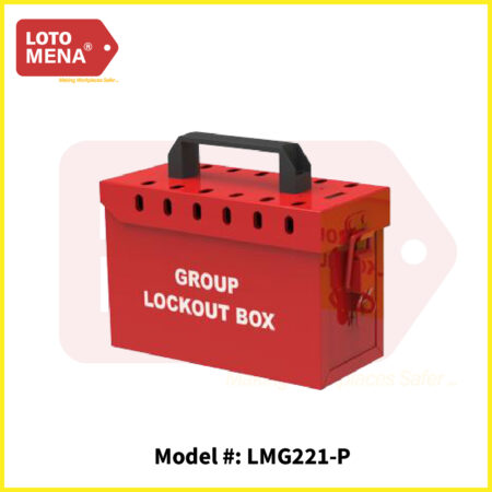 LOTO MENA GROUP LOCKOUT BOX - 12+1 LOCKS RED