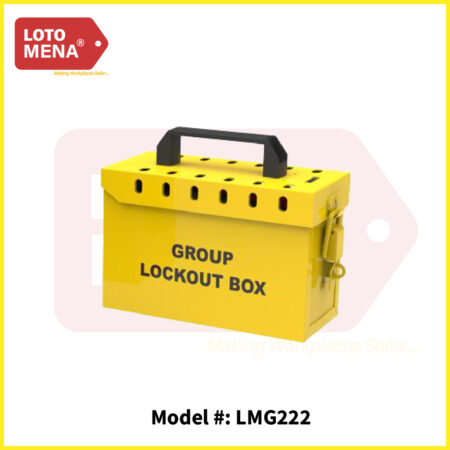 LOTO MENA GROUP LOCKOUT BOX- YELLOW 12 + 1 LOCKS
