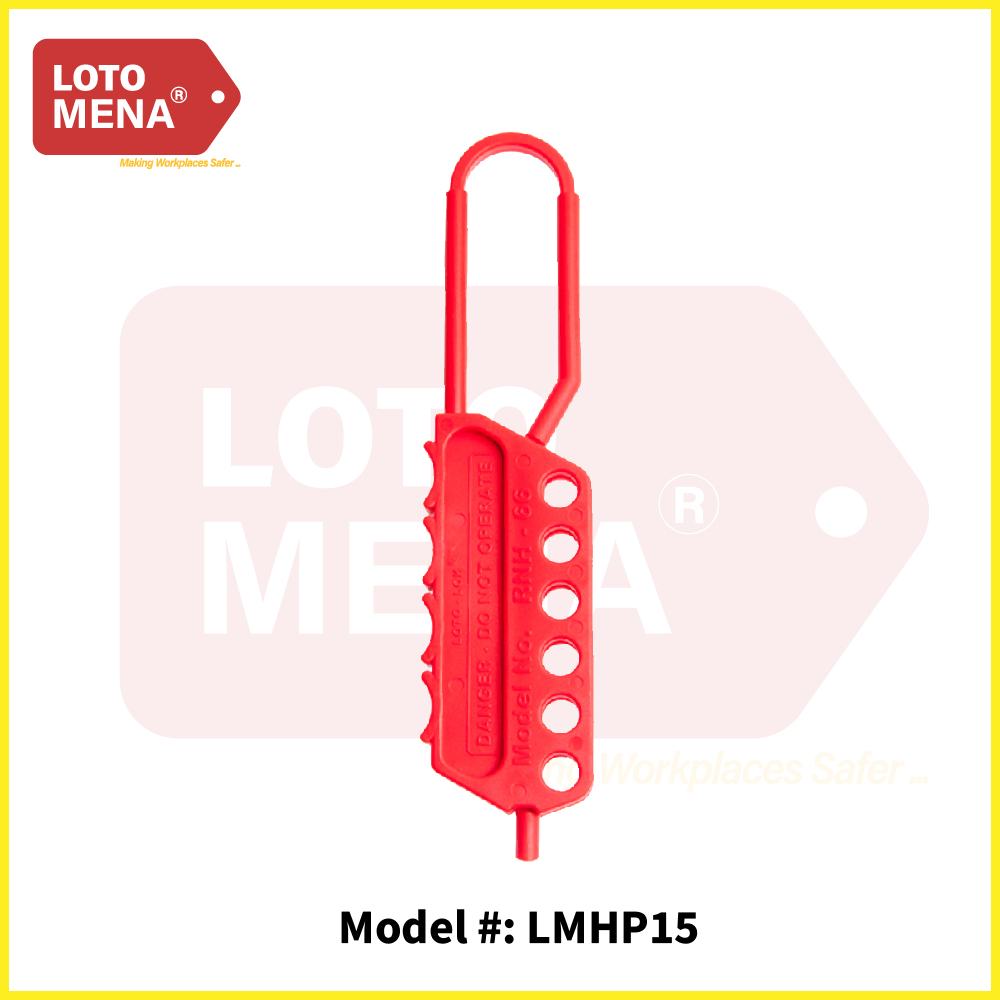 LOTO MENA Nylon Lockout Hasp 6mm - 6 locks