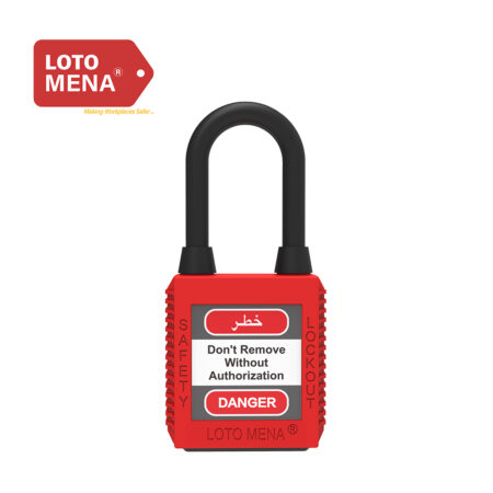 LOTO MENA PADLOCK - NYLON RED