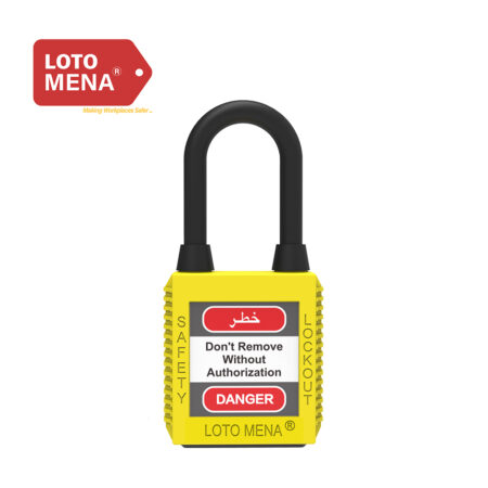 LOTO MENA PADLOCK - NYLON YELLOW