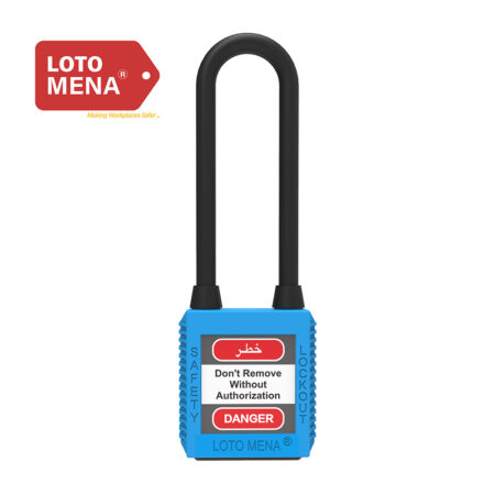 LOTO MENA PADLOCK - LONG NYLON BLUE