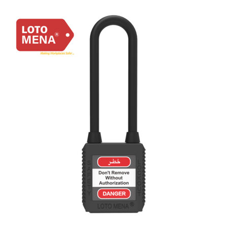 LOTO MENA PADLOCK - LONG NYLON BLACK