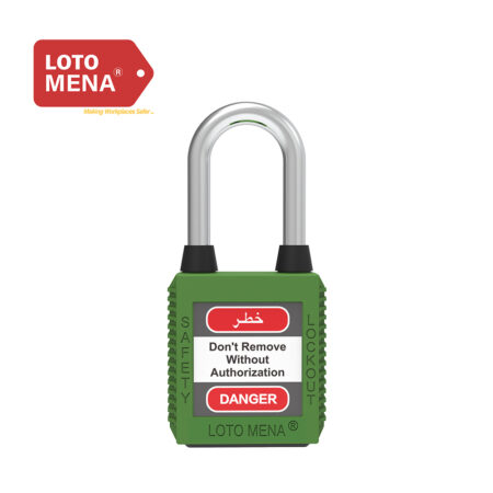 LOTO MENA PADLOCK - STEEL GREEN