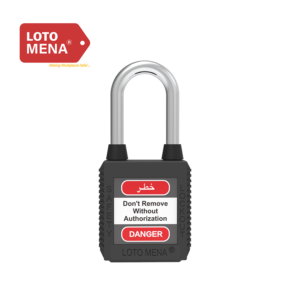 LOTO MENA PADLOCK - STEEL BLACK