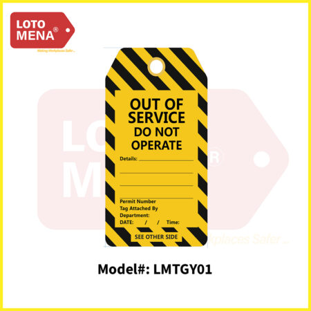 LOTO MENA Safety Warning Tag - OUT OF SERVICE