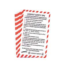 Lockout Safety Wallet Cards