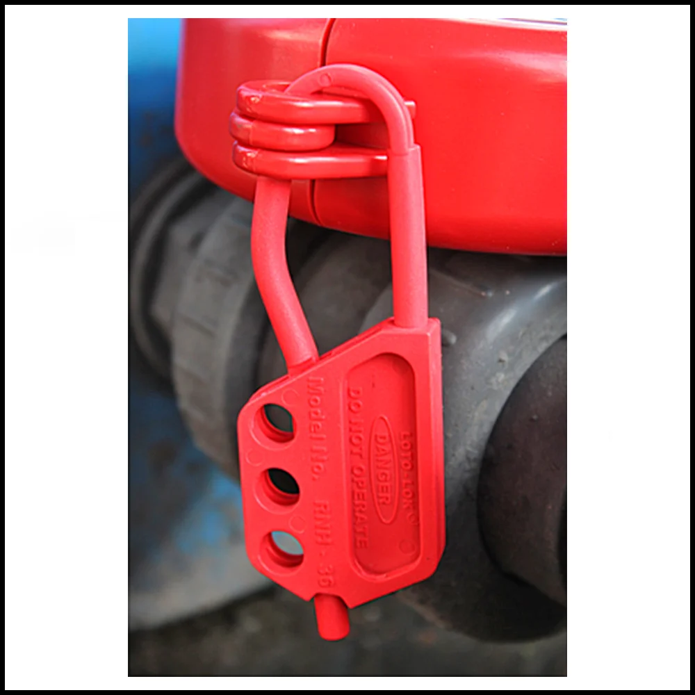 LOTO MENA Nylon Lockout Hasp 6mm - 6 locks - Image 2