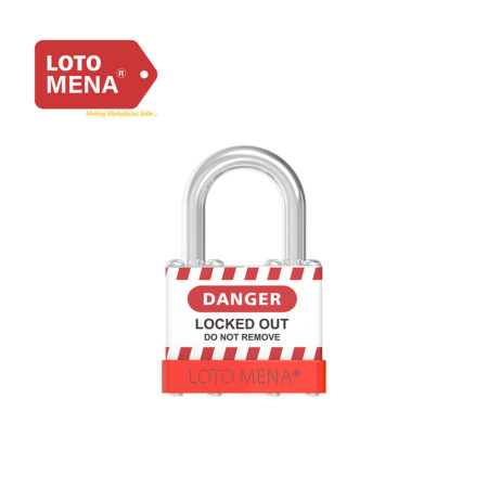 LOTO MENA LAMINATED STEEL PADLOCK - RED