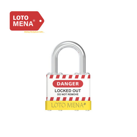 LOTO MENA LAMINATED STEEL PADLOCK - YELLOW