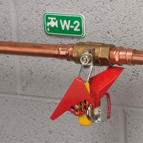 Wedge-Style Ball Valve Lockout, 1/4in (6.4mm) To 1in (25mm) Diameter Valves