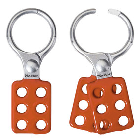 Aluminum Lockout Hasp, 1-1/2in (38mm) Jaw Clearance