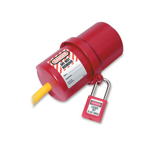 Rotating Large Electrical Plug Lockout, 220-550 Volt Plugs