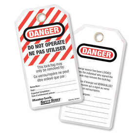 Do Not Operate Safety Tag, French/English, Laminated
