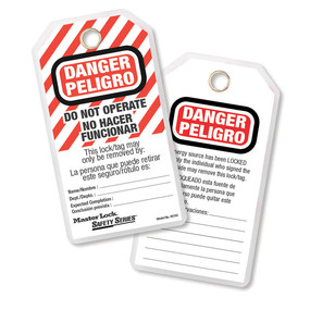 Do Not Operate Safety Tag, Spanish/English, Laminated