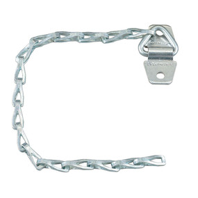 9in (22.9cm) Long Zinc Plated Steel Chain With Holder