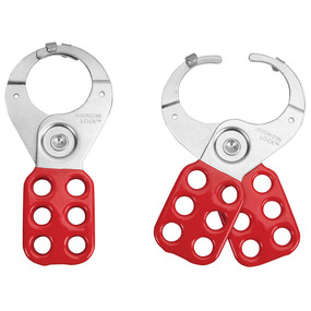 Tabbed Steel Lockout Hasp, 1-1/2in (38mm) Jaw Clearance