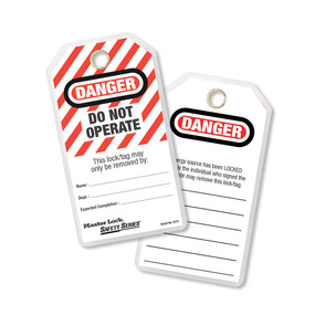 Do Not Operate Safety Tag, English, Laminated