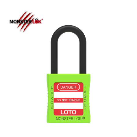 MONSTERLOK - SAFETY LOCKOUT PADLOCK -NYLON : GREEN