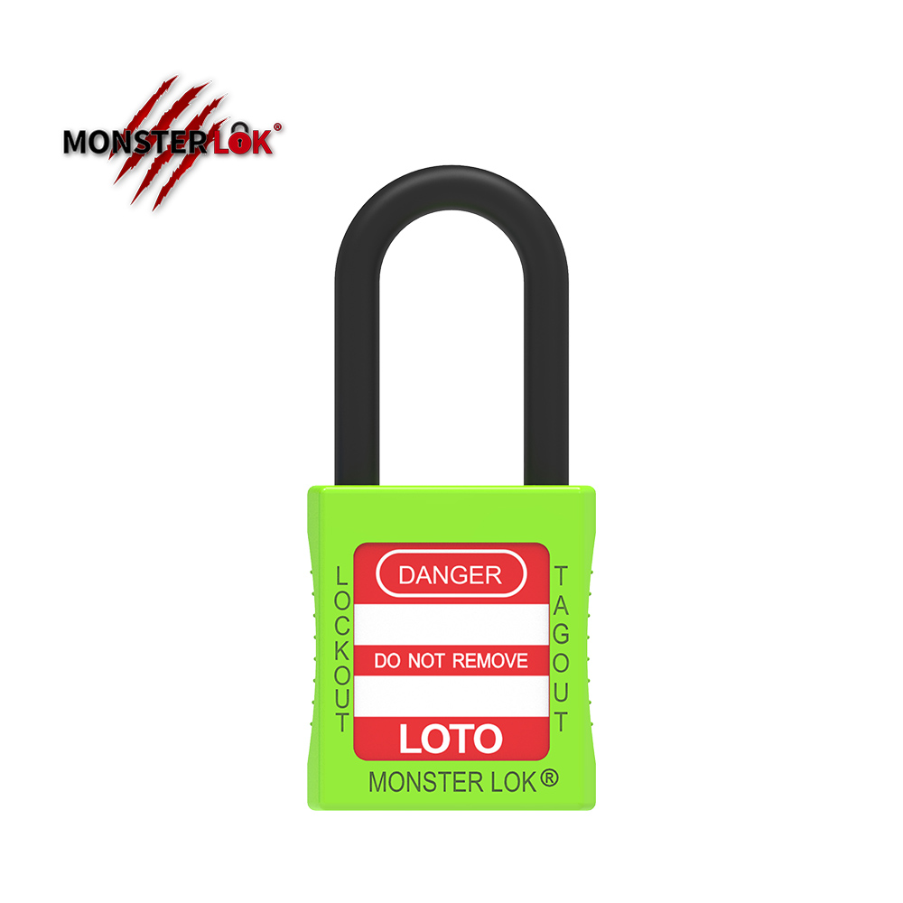 MONSTERLOK - SAFETY LOCKOUT PADLOCK -NYLON : GREEN