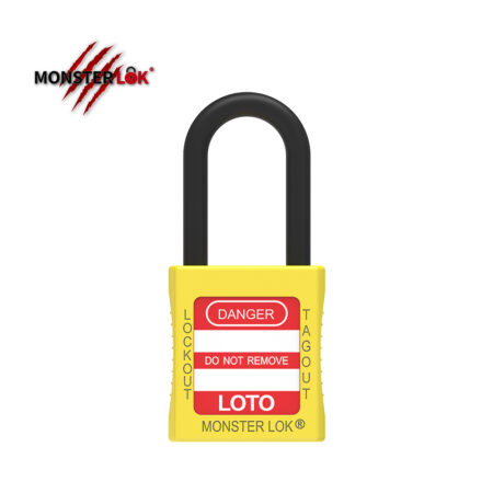 MONSTERLOK - SAFETY LOCKOUT PADLOCK -NYLON : YELLOW