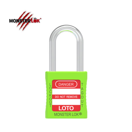 MONSTERLOK - SAFETY LOCKOUT PADLOCK -STEEL : GREEN
