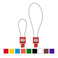 Velocity Nylon Compact Cable Safety Lockout Padlocks