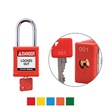 Velocity Plus Nylon Safety Lockout Padlocks, Keyed Alike Sets